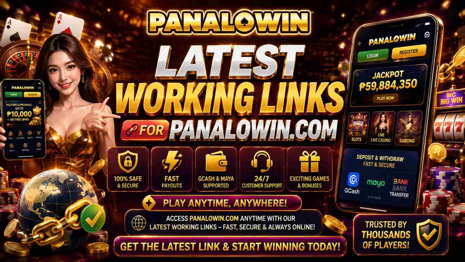 Latest Working Links for Panalowin.com