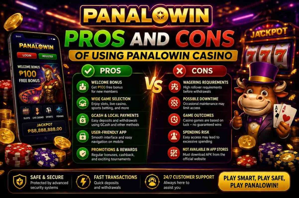 Pros and Cons of Using Panalowin Casino